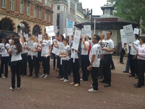 Jergens take to the street to protest for natural beauty